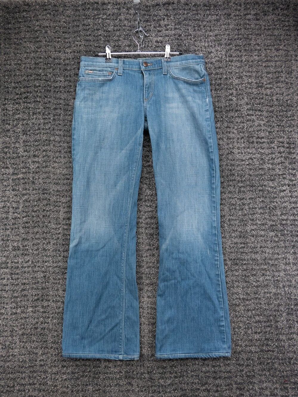 Joe's Jeans Womens 31 Actual 32x31 Blue Bootcut Distressed Denim Made In USA